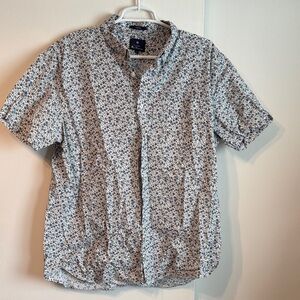 Ben Sherman White and Blue Patterned Shirt